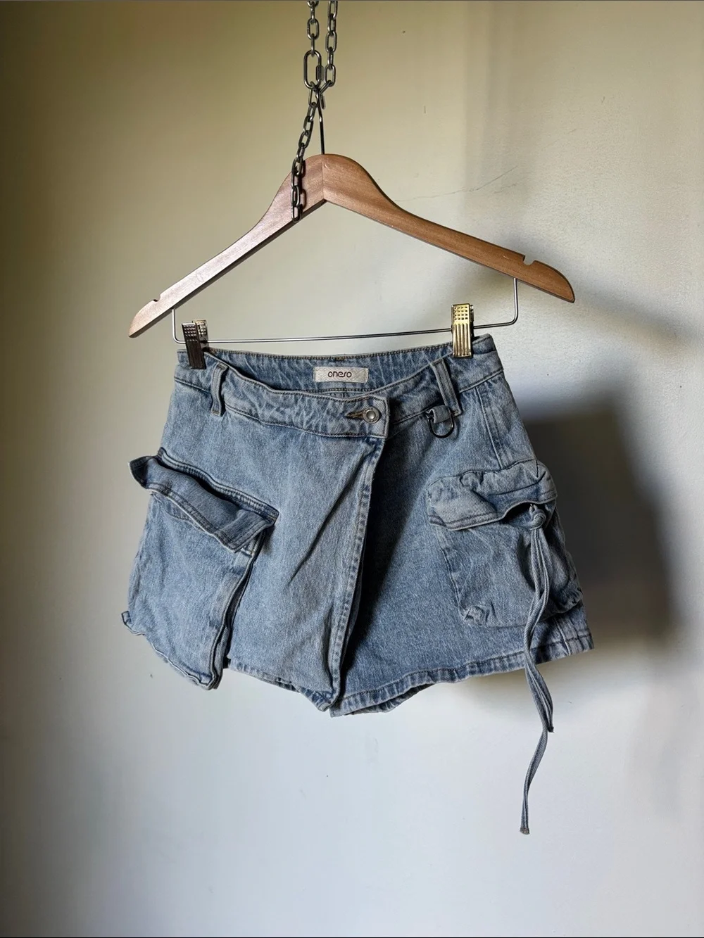 oneso Edgy High Rise Skort Jeans Size Small